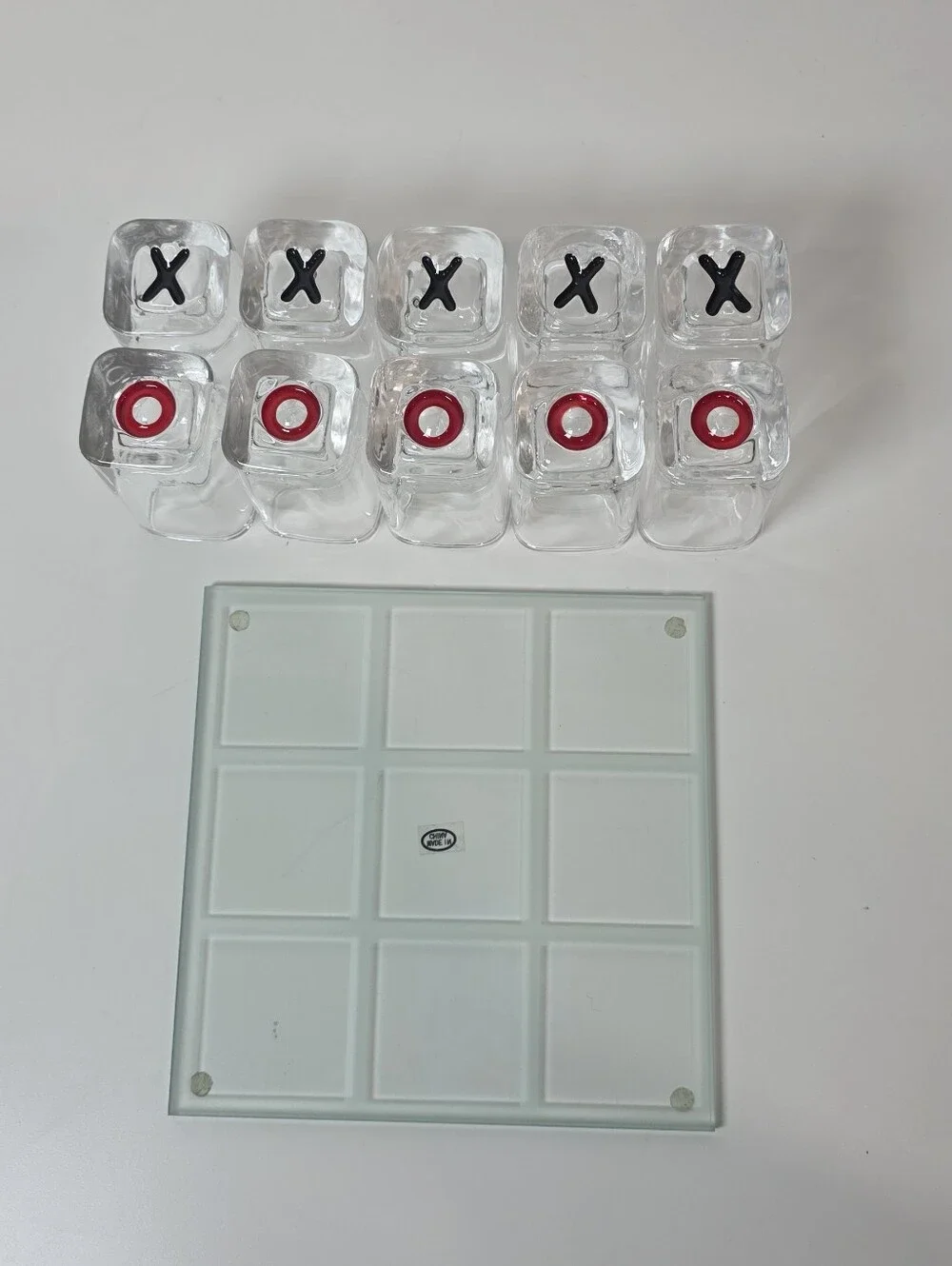Tic Tac Toe Shot Glass Game Set